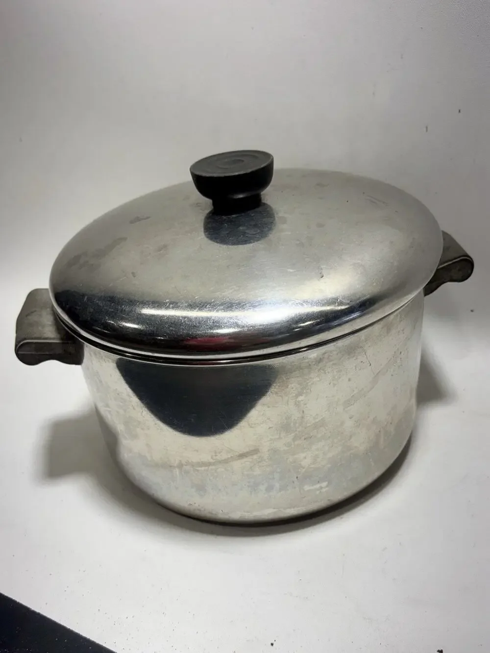 Vintage Farberware 4 Qt Stainless Steel Pot w Lid Bronx NY Aluminum Clad